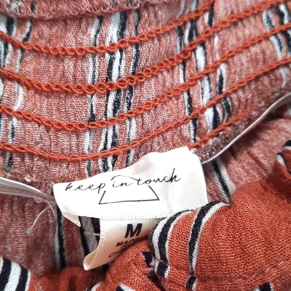 Keep In touch Striped Neutral Corset front skirt - Picture 4 of 5